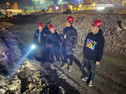 玉溪市生态环境局澄江分局突击夜查建筑工地