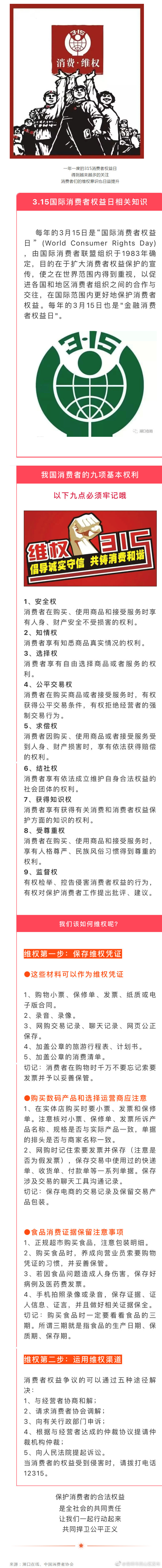 收好！3·15消费权利指南来了