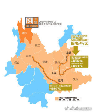 昆明东川禄劝寻甸等县区出现气象干旱