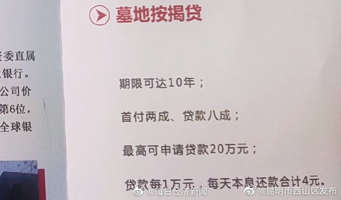 央视网评墓地按揭贷：警惕以关爱之名行牟利之实