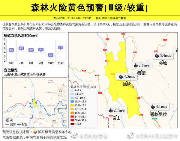 “昆明市西山区发布”微博