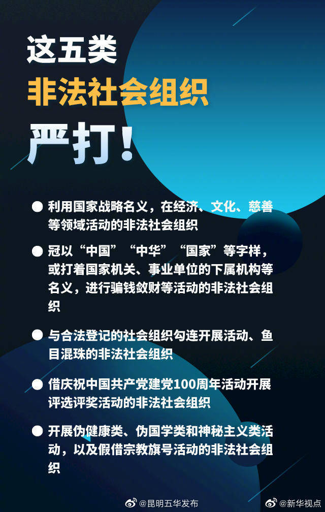这5类非法社会组织，严打！