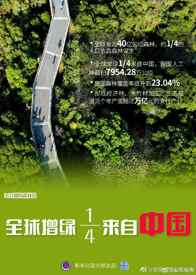 权威快报 | 2021年国际森林日来了!7组数据看森林对我们多重要