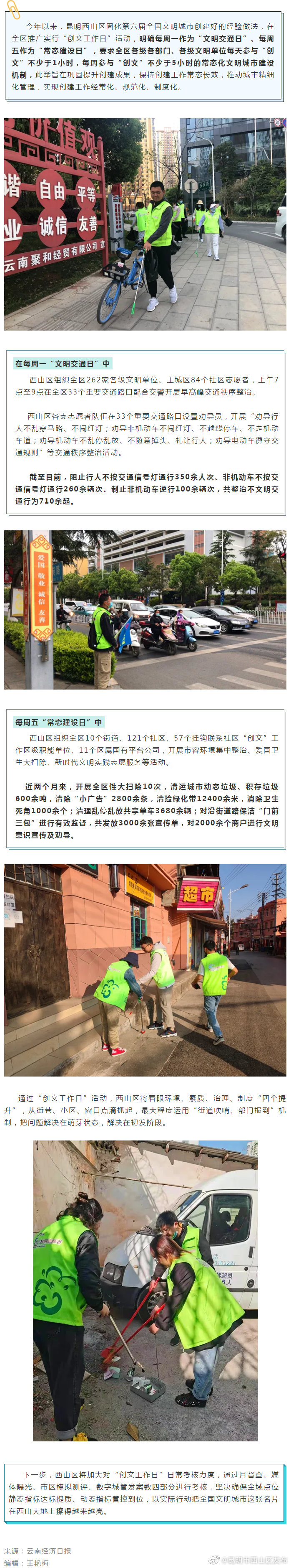 创文工作日，志愿者们都做了啥？