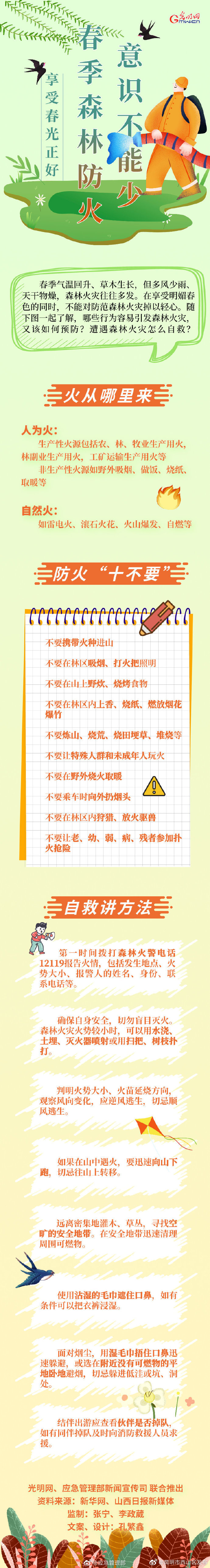 享受春光正好 春季森林防火意识不能少！