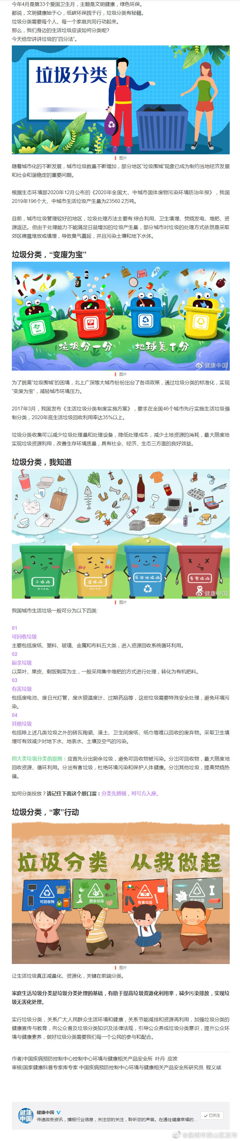 改善小环境，垃圾“四分法”快学起来[加油]