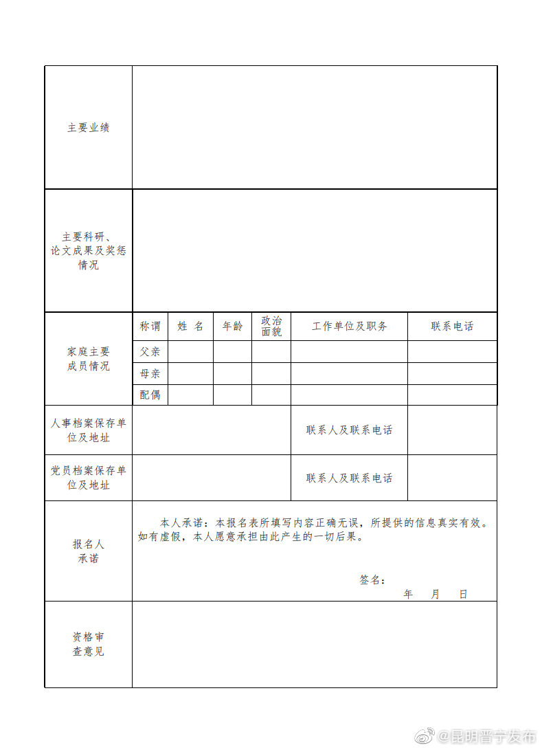 “昆明晋宁发布”微博