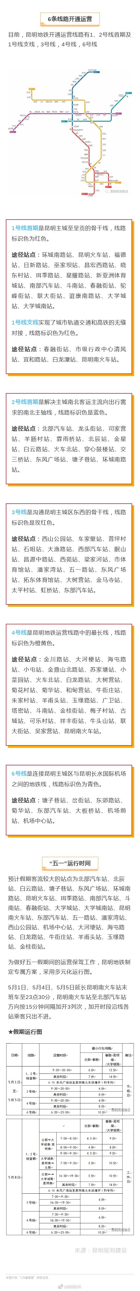 “五一”搭地铁出行必看！这份时间表+线路图，请收好
