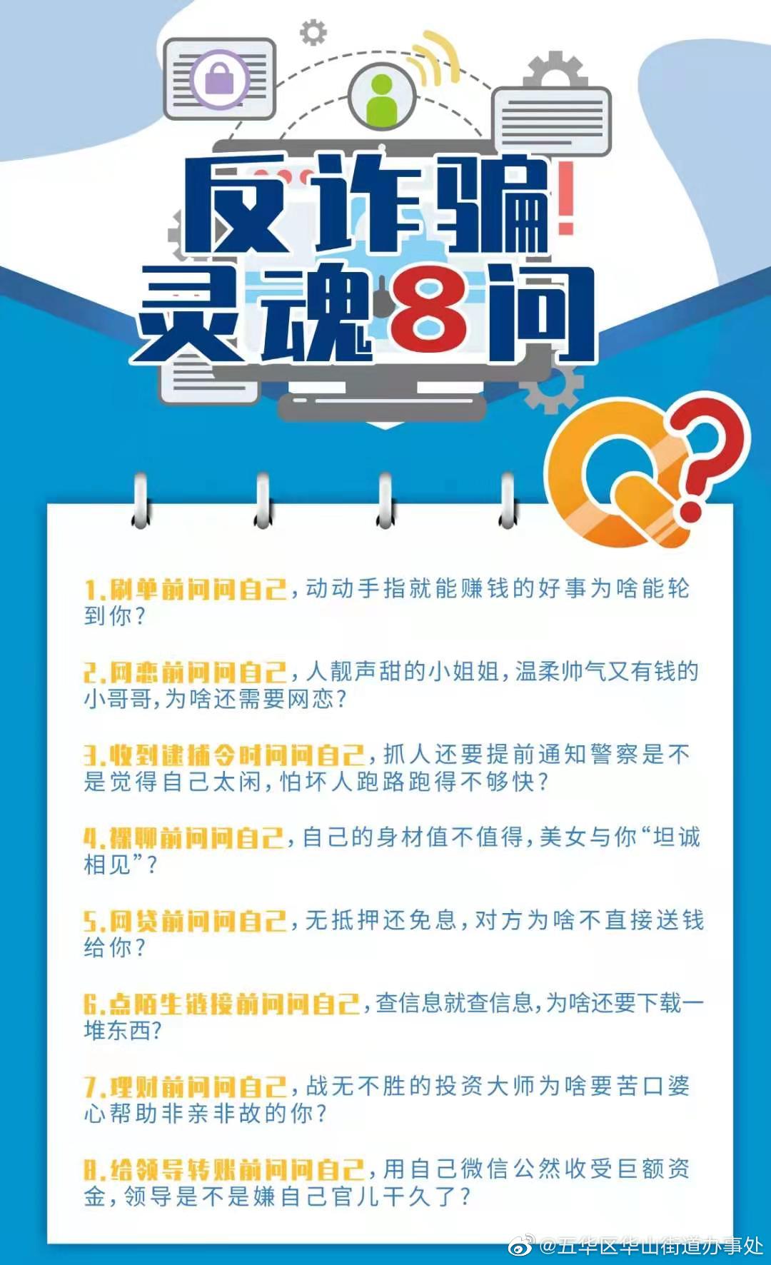 五一出去浪里个浪？反诈防骗灵魂八问背熟了吗？