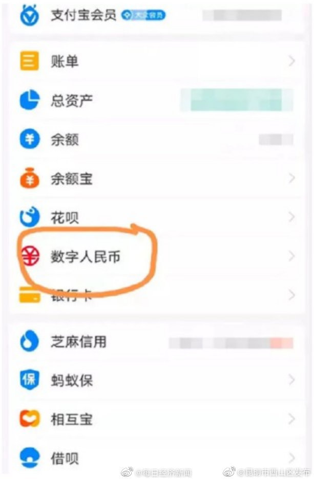 数字人民币接入支付宝