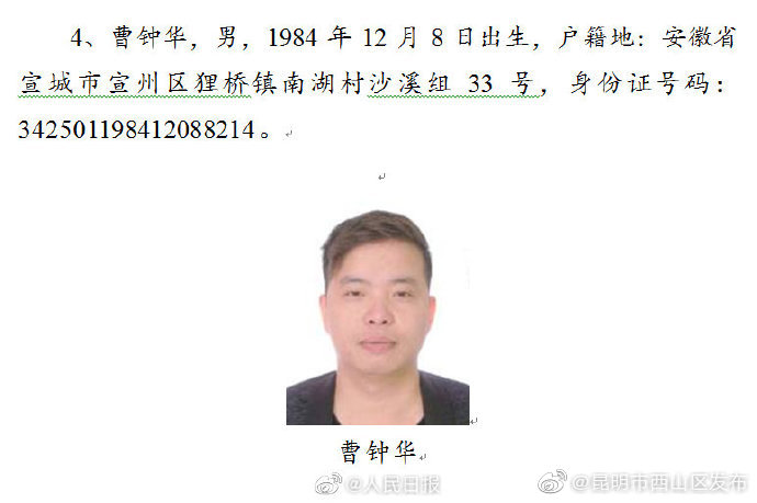 “昆明市西山区发布”微博
