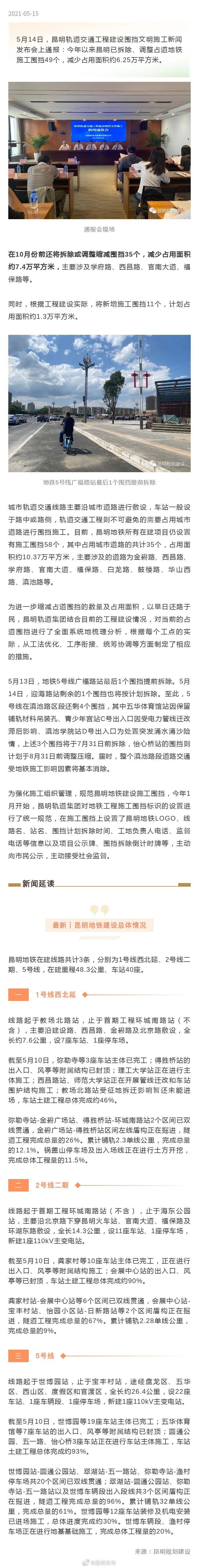 地铁围挡“瘦身” 这些地方的围挡将在10月前拆除
