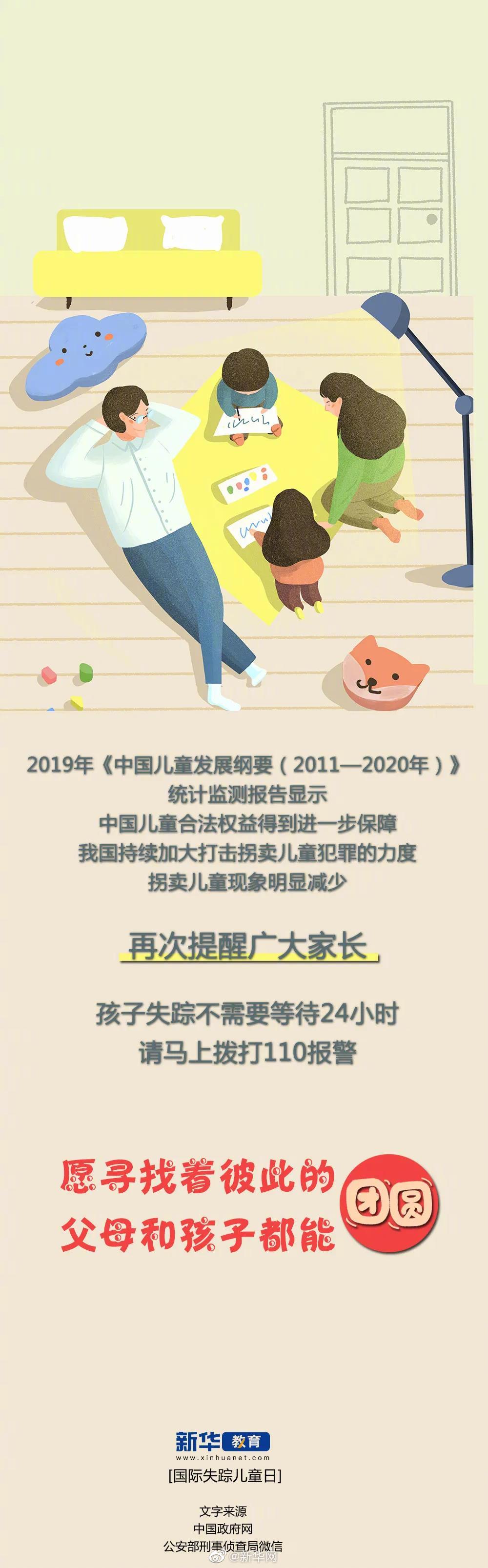 提醒广大家长！孩子失踪不需要等待24小时，请马上拨打110报警！