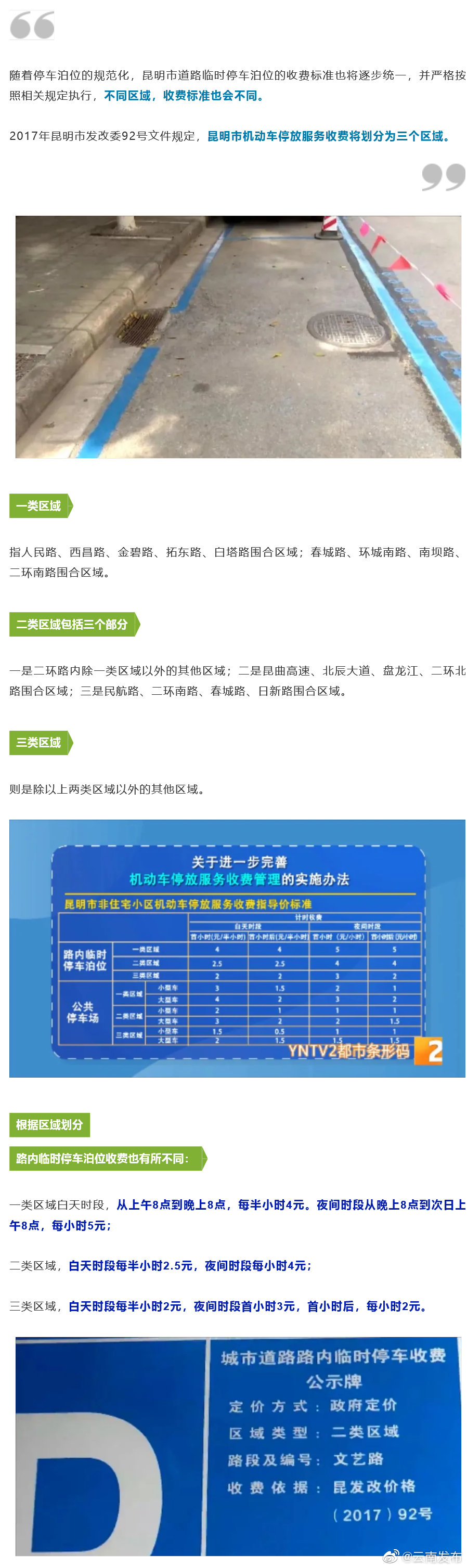 昆明路面停车泊位有新变化，停放有讲究！