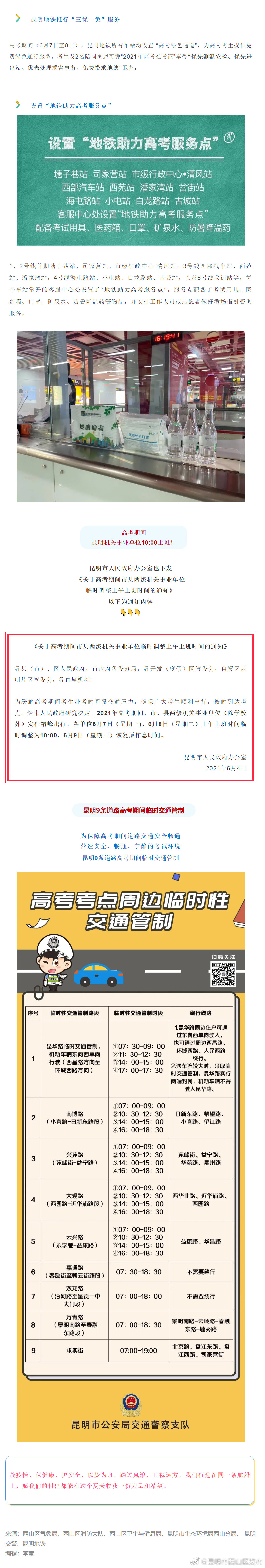 “昆明市西山区发布”微博