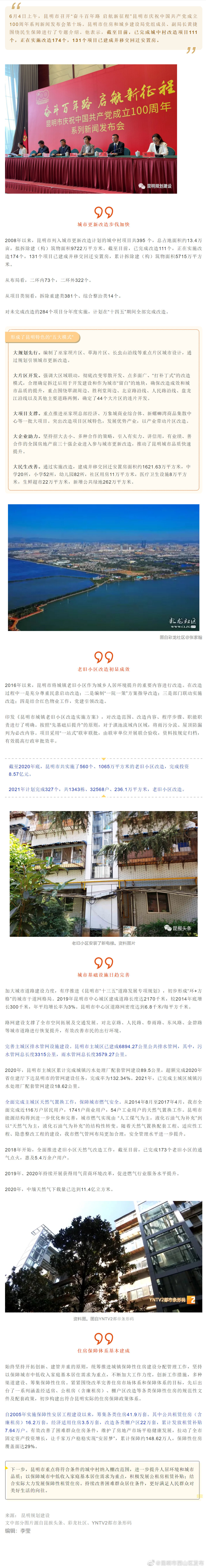 昆明已完成111个城中村改造！
