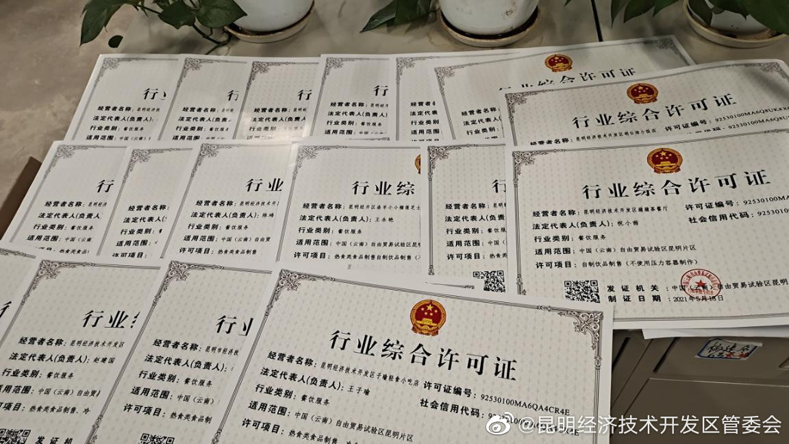 生机勃勃! “一业一证”专窗一月发证80张