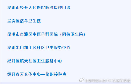 “昆明经济技术开发区管委会”微博