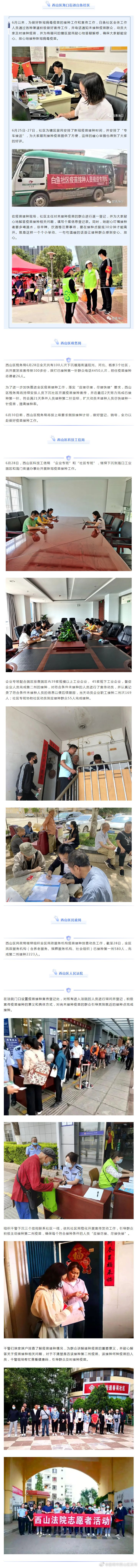 “昆明市西山区发布”微博