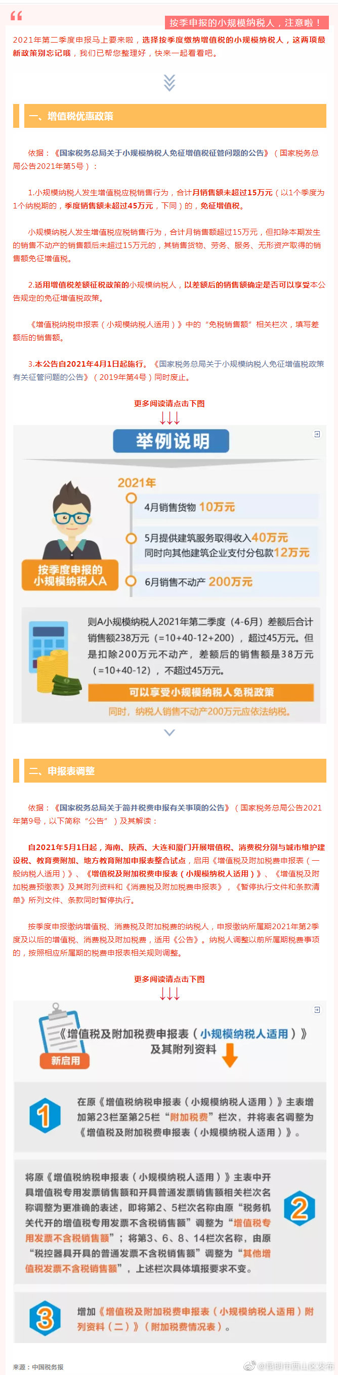 @按季申报的小规模纳税人，这两项政策请留意！
