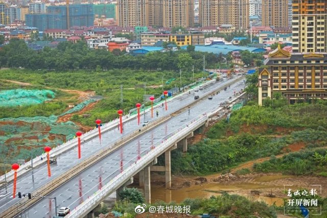 双向六车道！西双版纳景洪市景兰大桥试通车