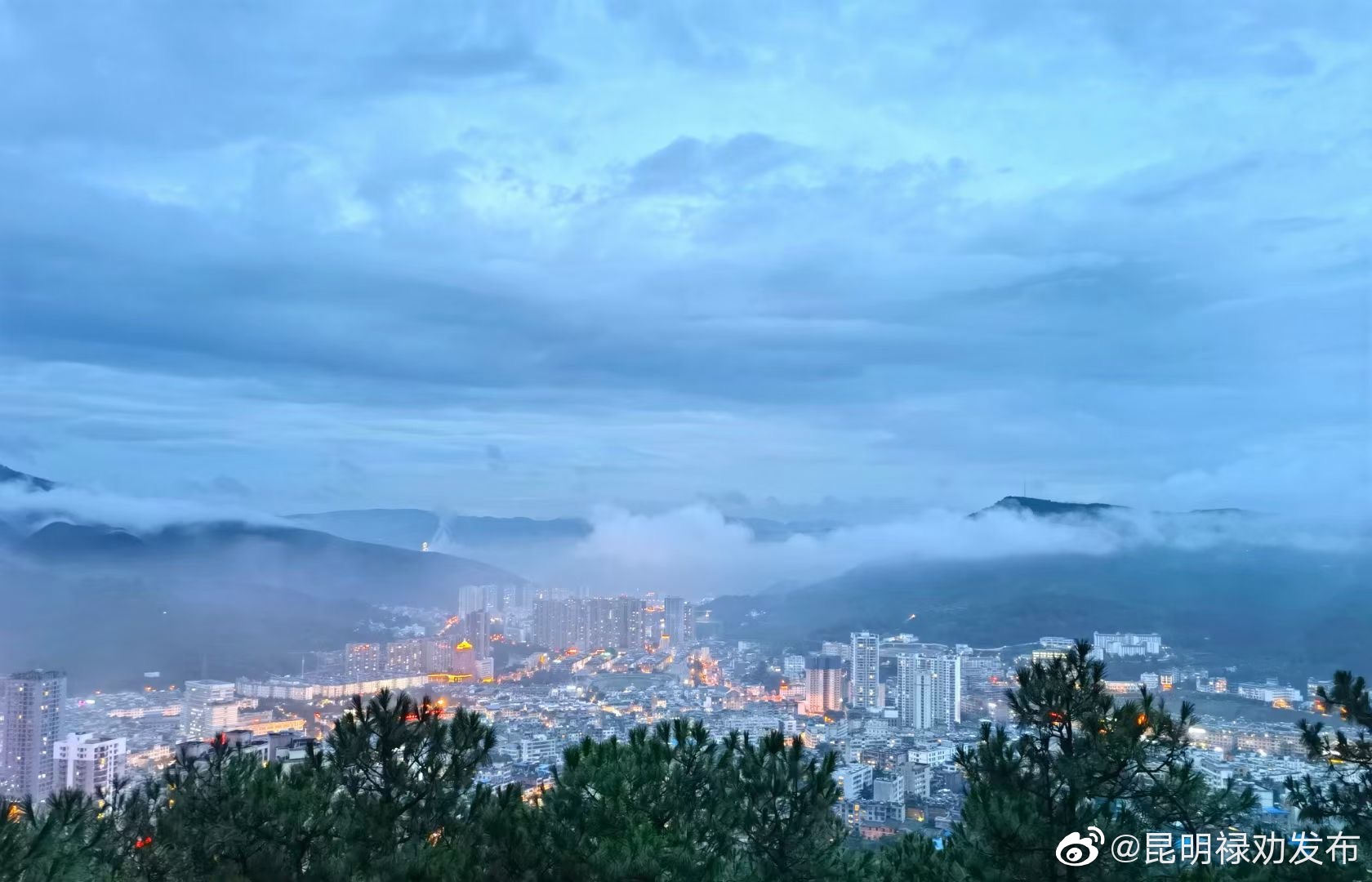 “昆明禄劝发布”微博