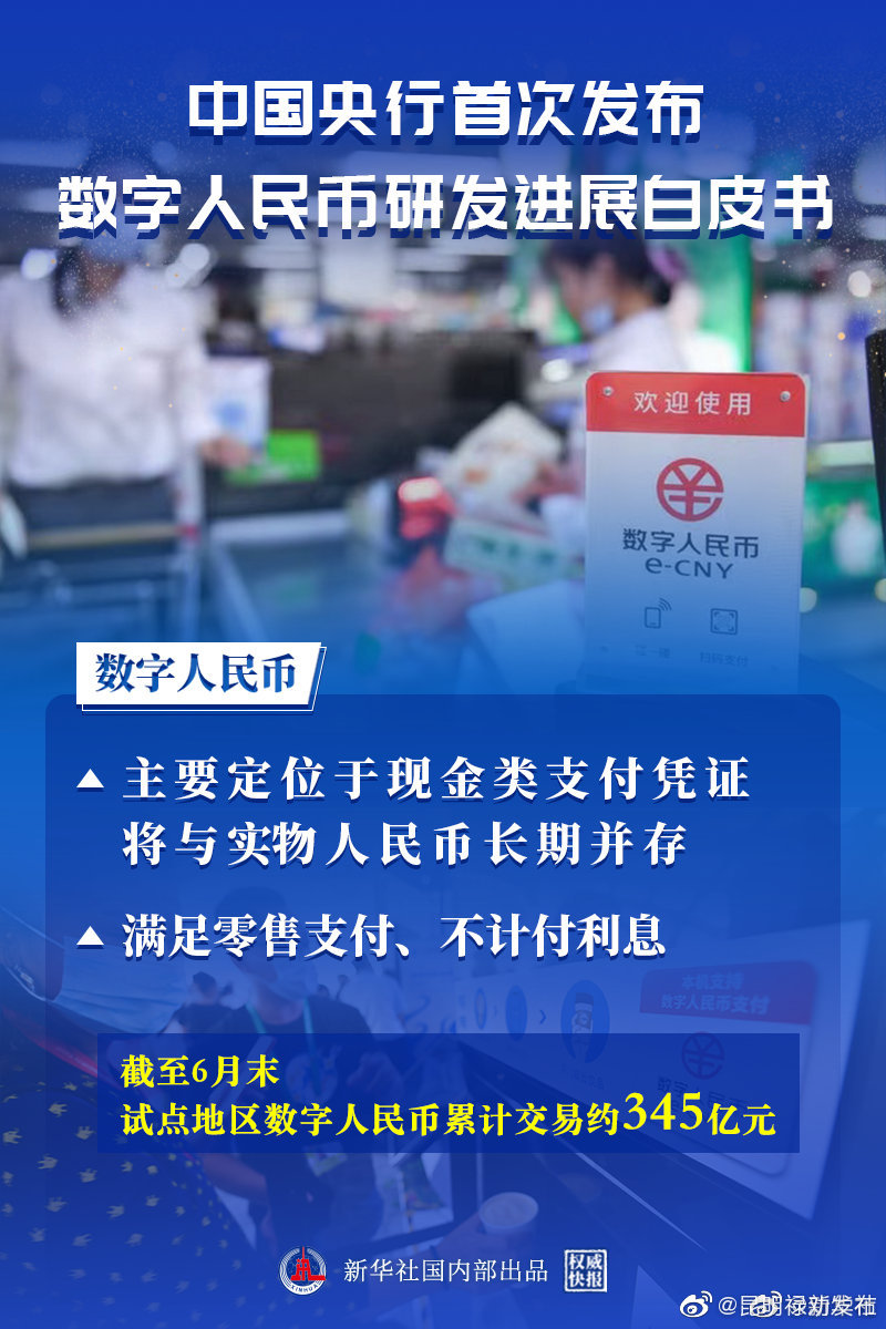 权威快报|央行发布中国数字人民币的研发进展白皮书