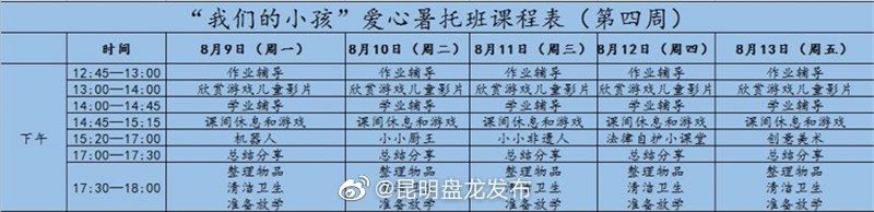 “昆明盘龙发布”微博