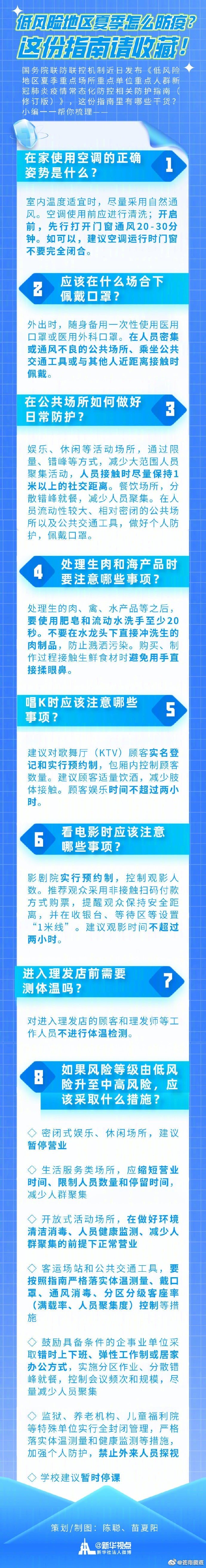 低风险地区夏季怎么防疫？这份指南请收藏！