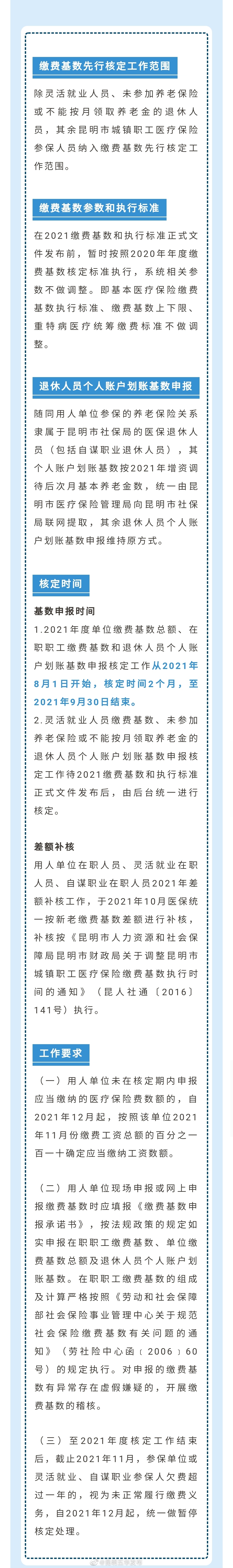 五华区医保局将先行开展2021年度城镇职工基本医疗保险缴费基数核定工作