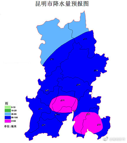 提醒！8月13日夜间至15日昆明将出现强降雨天气