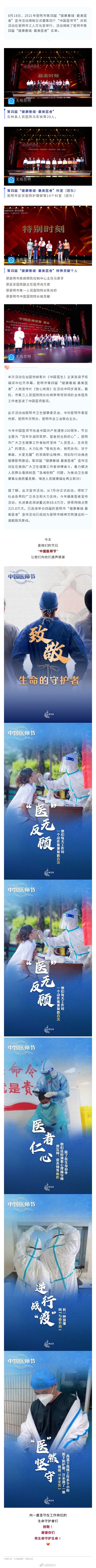 致敬医者典范！2021年昆明市“最美医者”揭晓