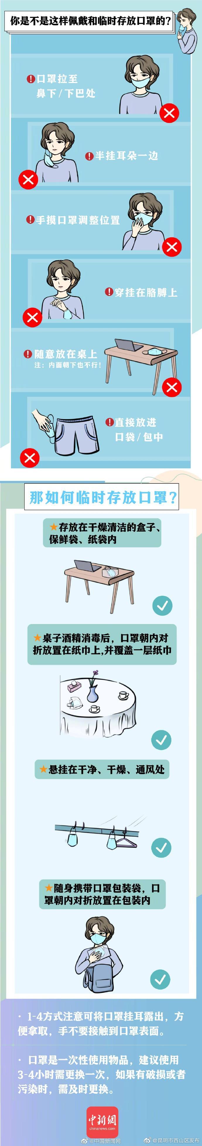 提醒！请不要这样错误对待你的口罩！