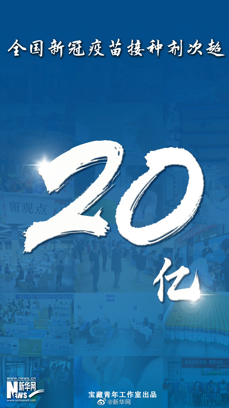 全国新冠疫苗接种剂次超20亿