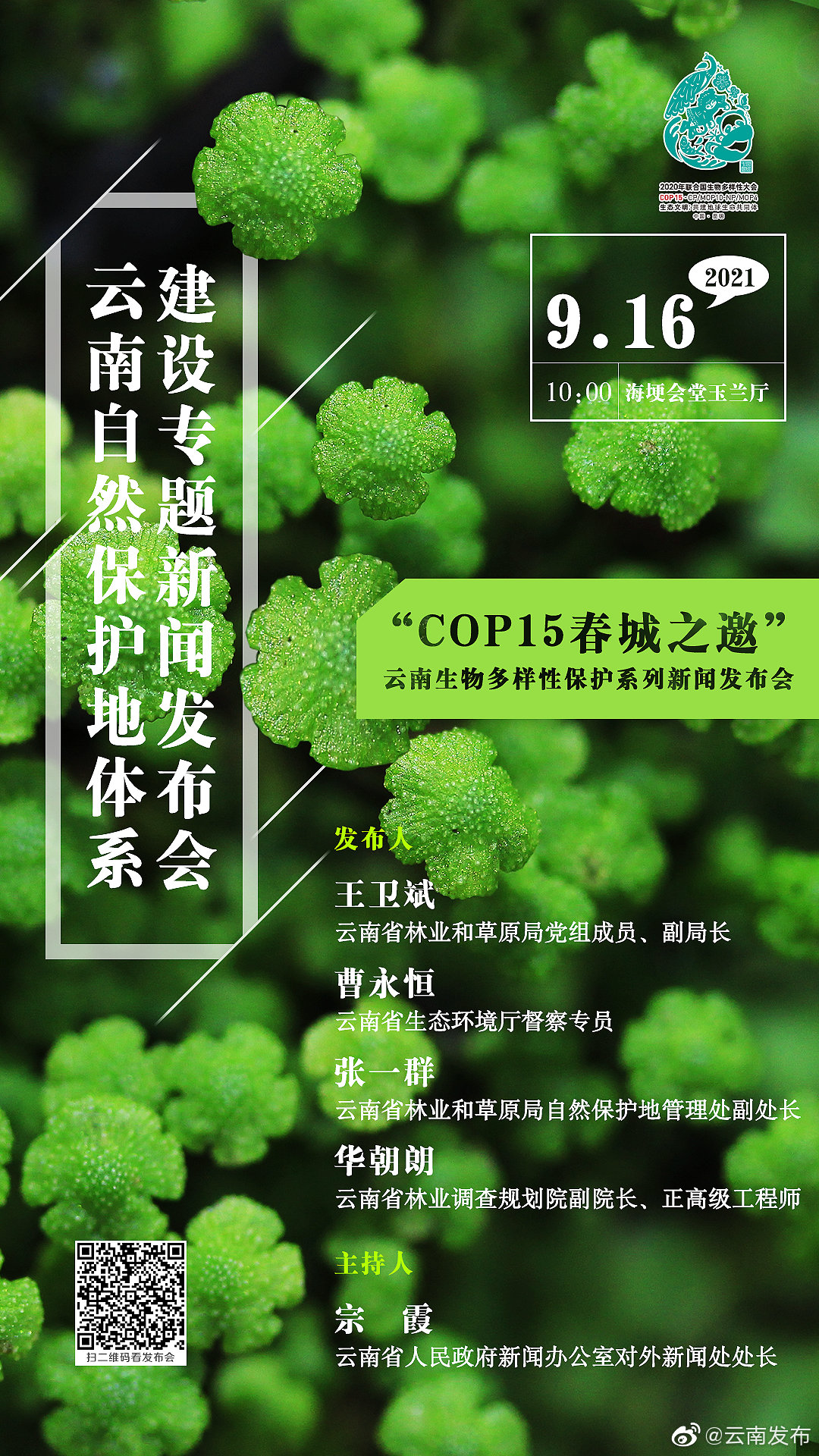 云南省国家级、省级自然保护区森林生态系统服务功能总价值为每年2129.35亿元