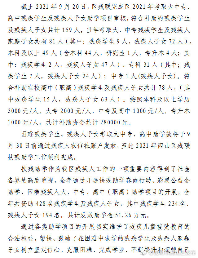 “昆明市西山区发布”微博