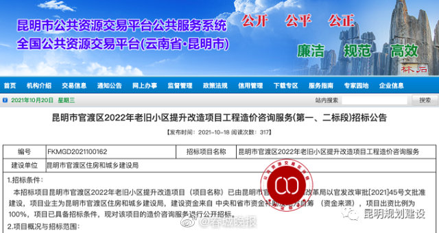 投资2.74亿！昆明115个老旧小区将启动改造
