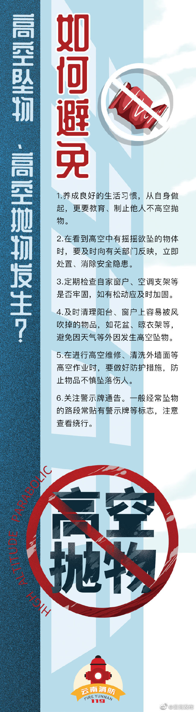 拒绝高空抛物