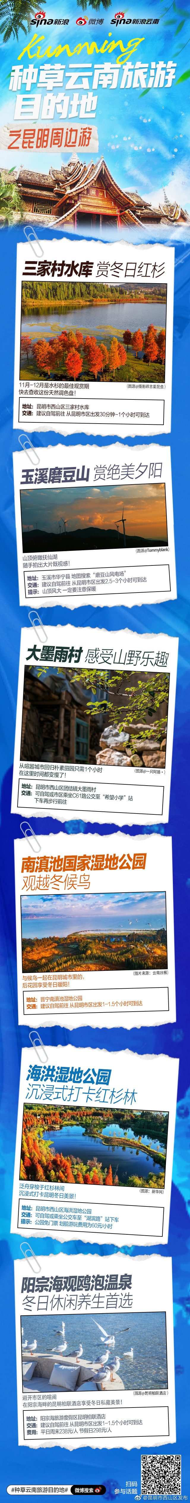 昆明周边游玩攻略出炉