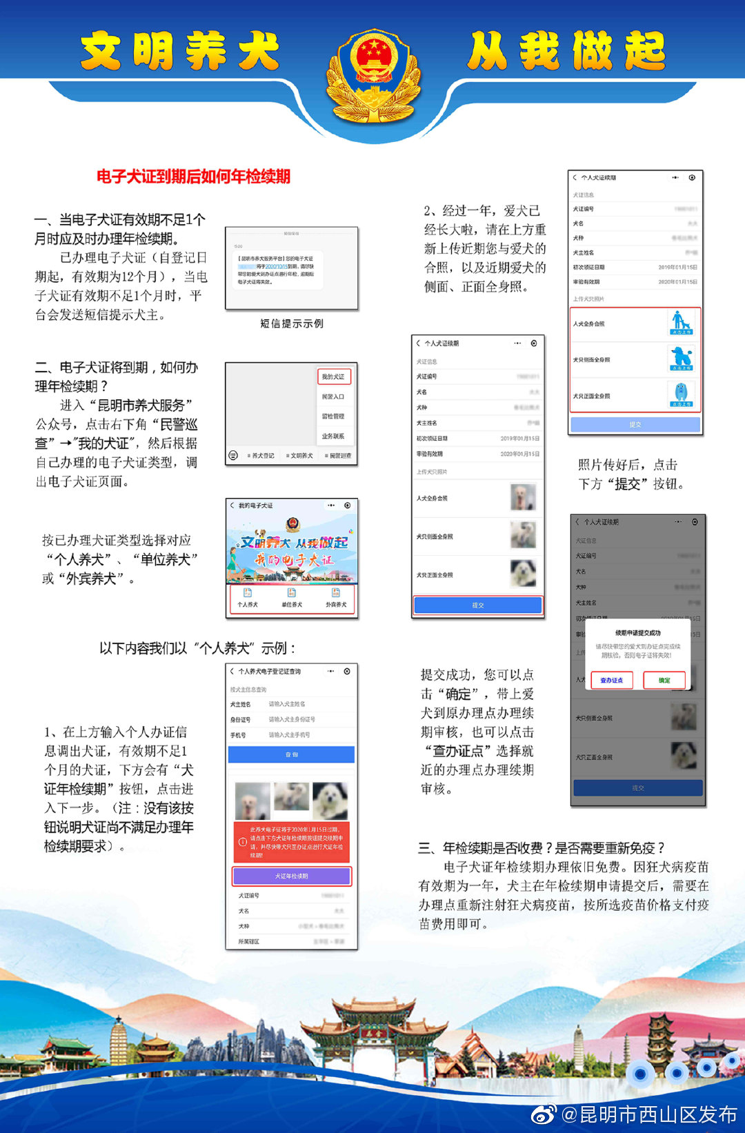 “昆明市西山区发布”微博