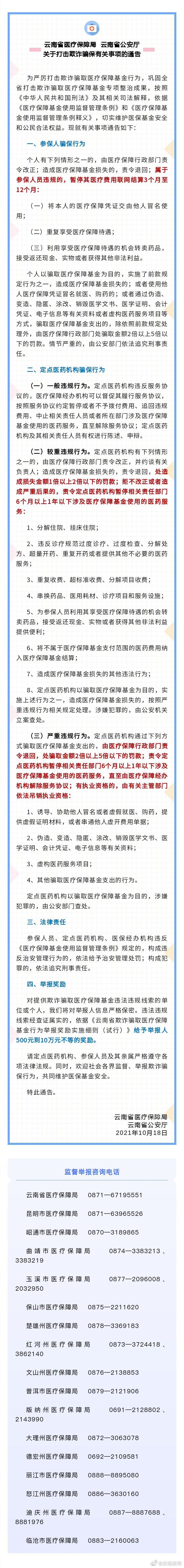 “云南发布”微博