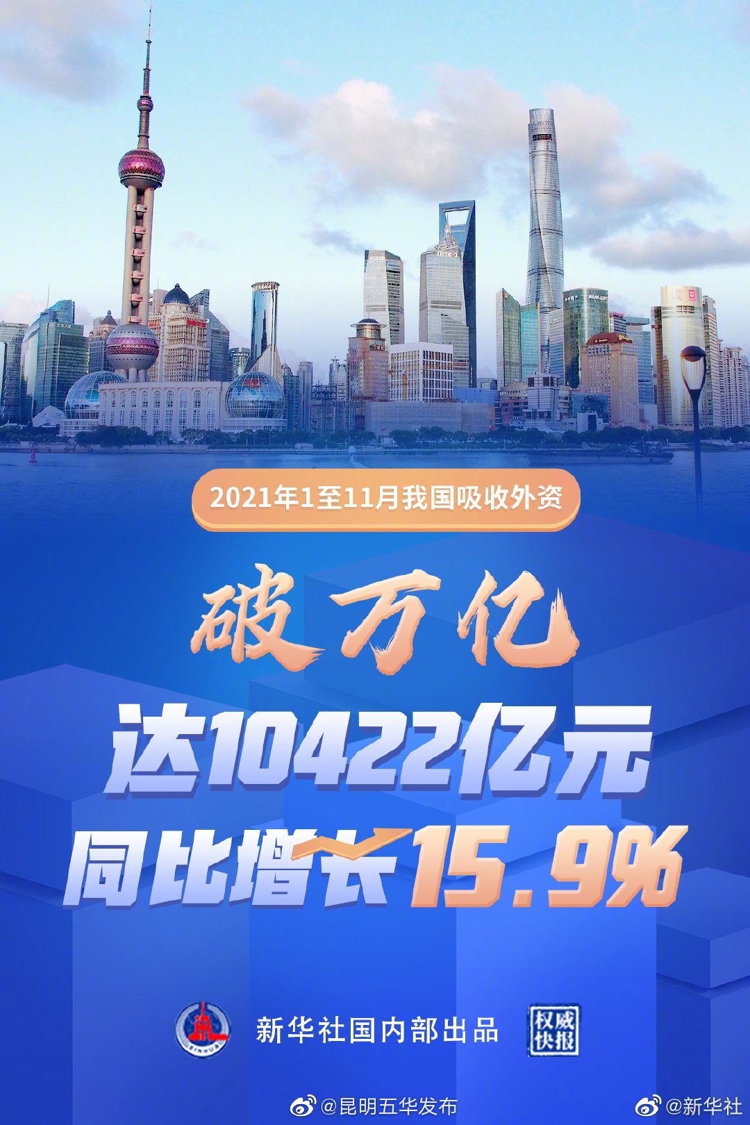 权威快报｜前11个月我国吸收外资破万亿元