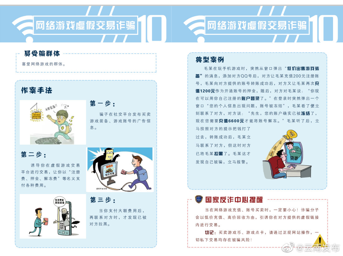 当心！买卖游戏币切勿相信“低价充值高价回收”！