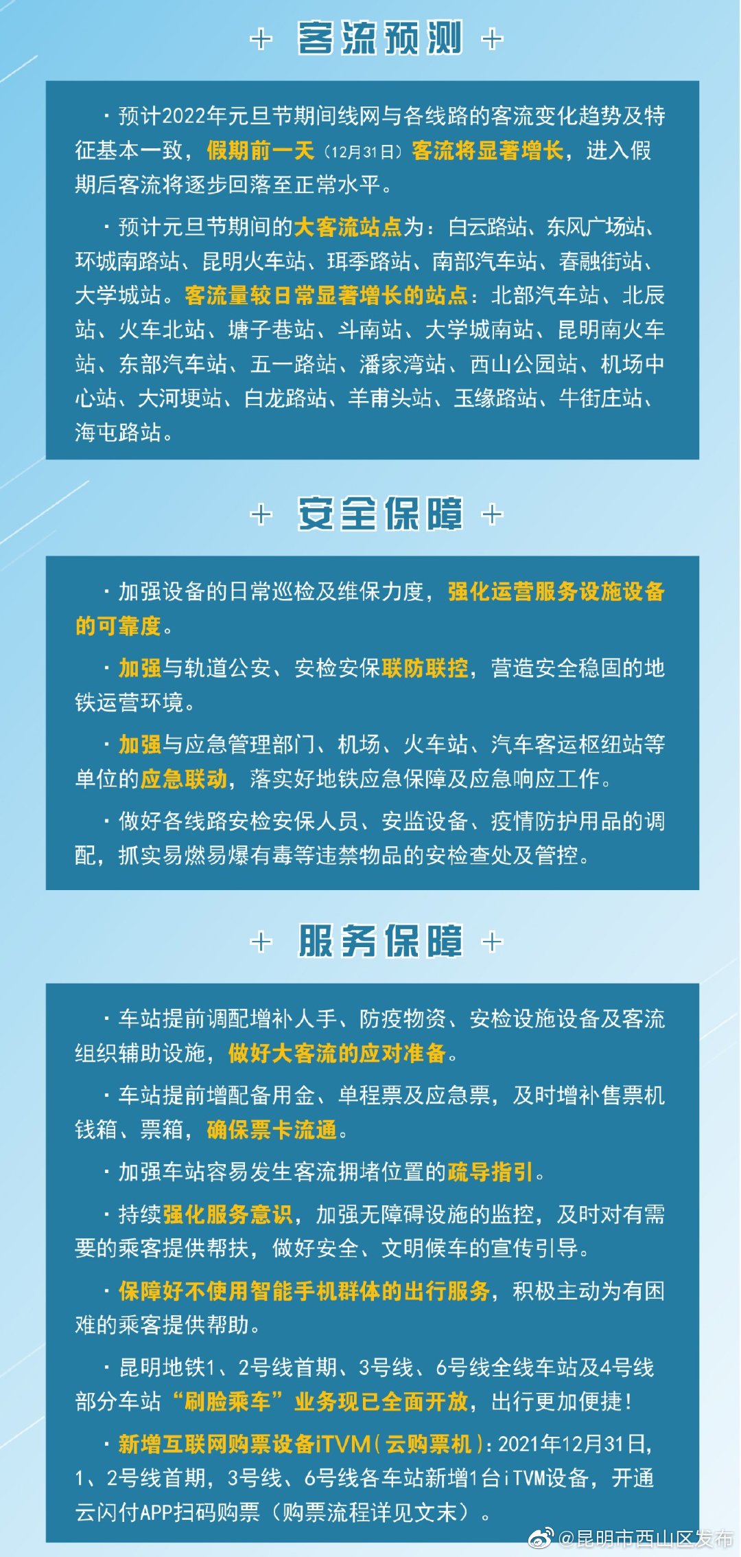 “昆明市西山区发布”微博