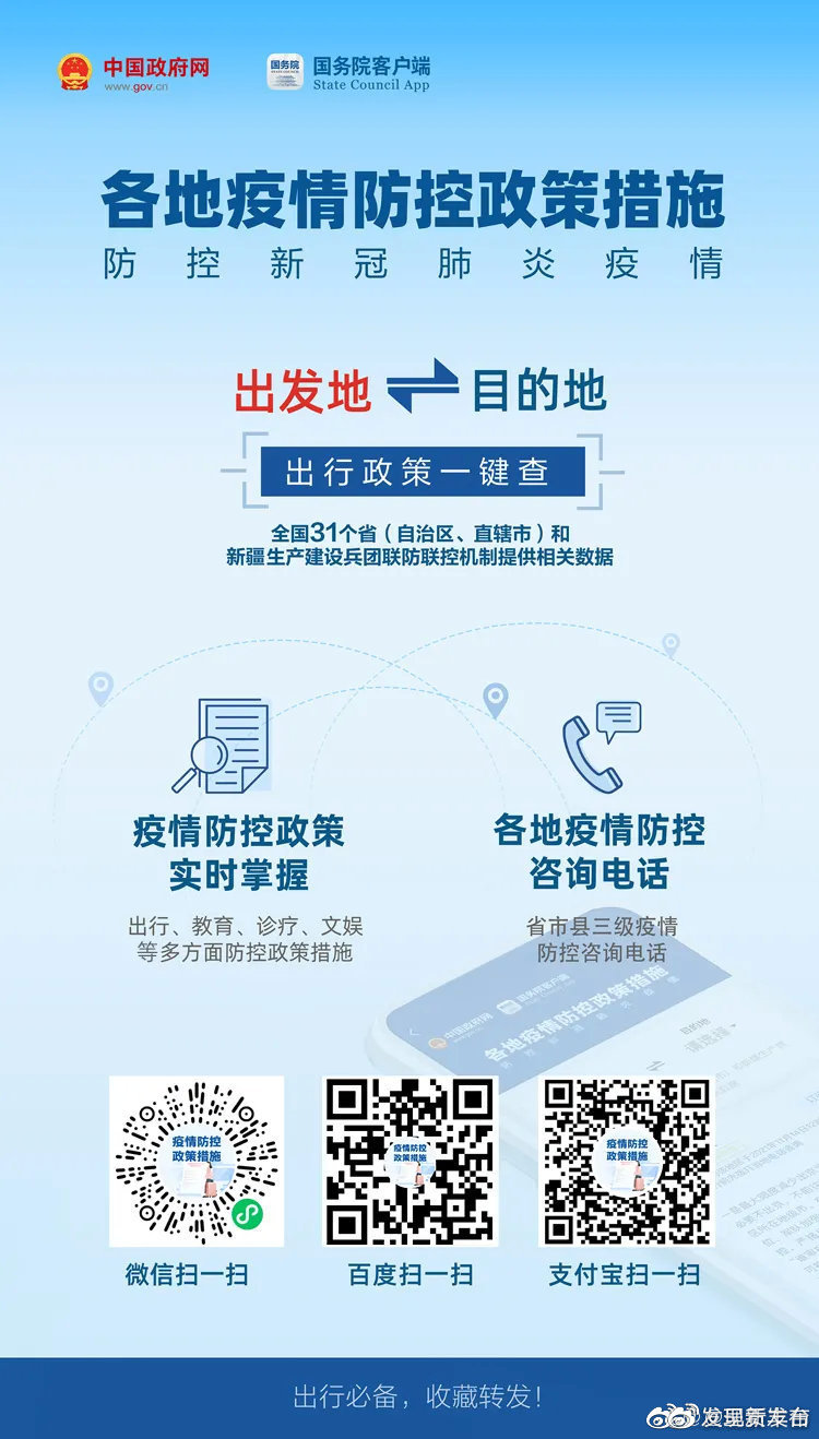 出行必备！各地疫情防控政策怎么查 ？