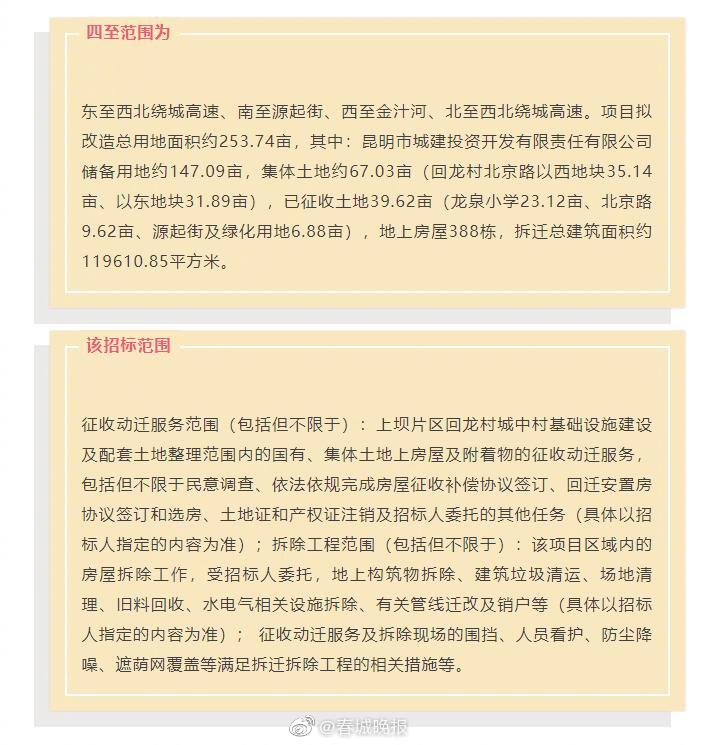 拆迁安置补偿费约4亿！昆明这个城中村拟12月28日开拆