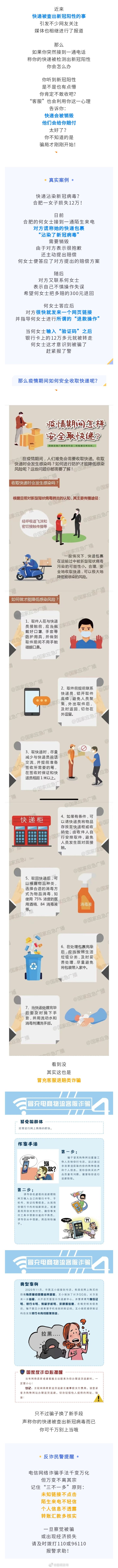 快递被检出新冠阳性？已有人被骗12万