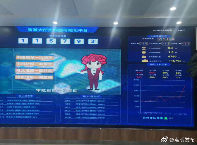 嵩明县政务服务中心跨入快车道，办件量单日突破2500件