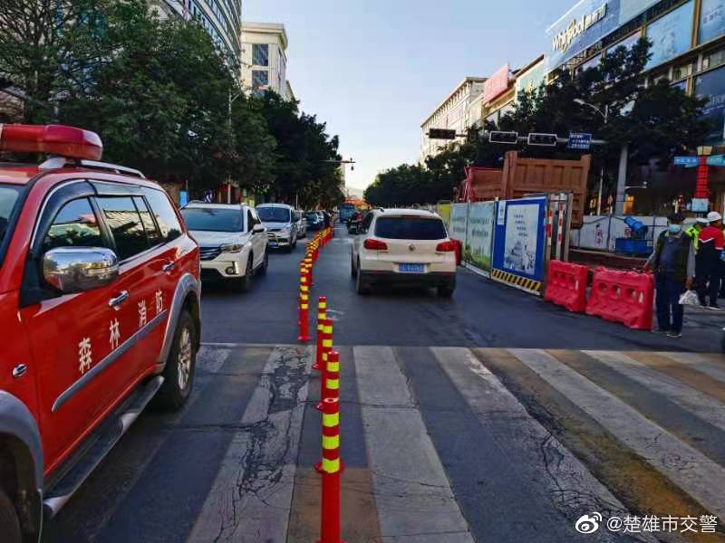 鹿城北路施工路段通行提示