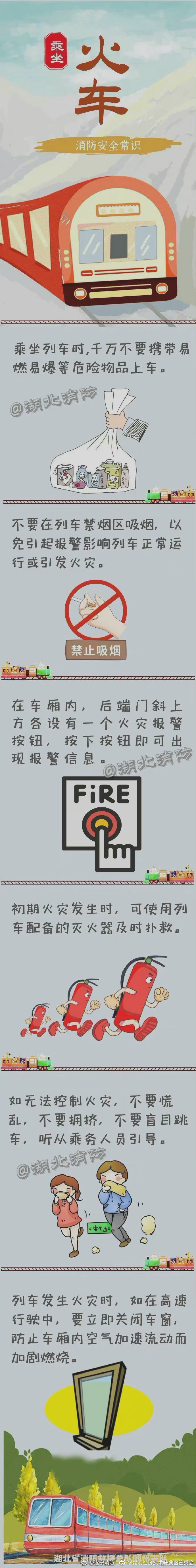 乘坐火车消防安全常识